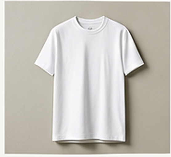 The White Standard 001 white T-shirt front view